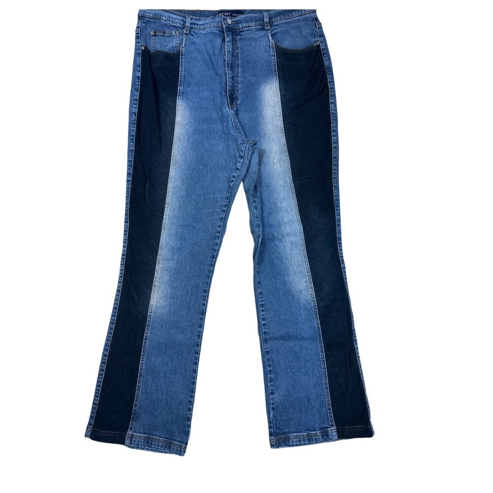 Vintage Revolt Women's Jeans Denim Corduroy Panels Size 24